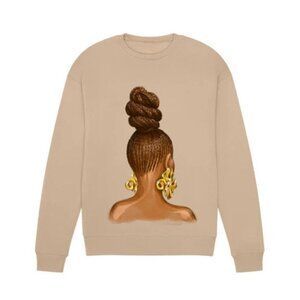 The Braided Girls ARA Sand Beige Crewneck Size 2XL
